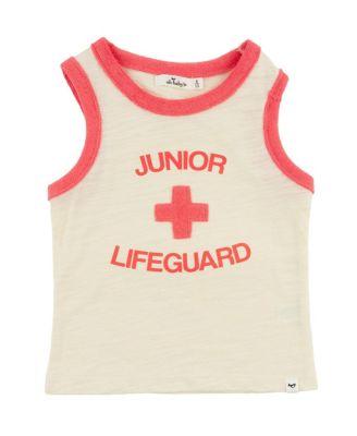 Unisex Billie Slub Ringer "LIFEGUARD" Screenprint Tank - Baby by OH BABY!