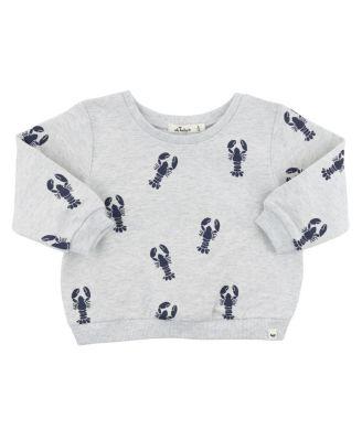 Unisex Lobsters Print Brooklyn Boxy Sweatshirt - Baby by OH BABY!
