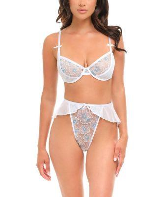 Elena Embroidered Bra Set by OH LA LA CHERI