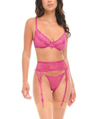 Julia Sheer Lace 3-Piece Bra Set by OH LA LA CHERI
