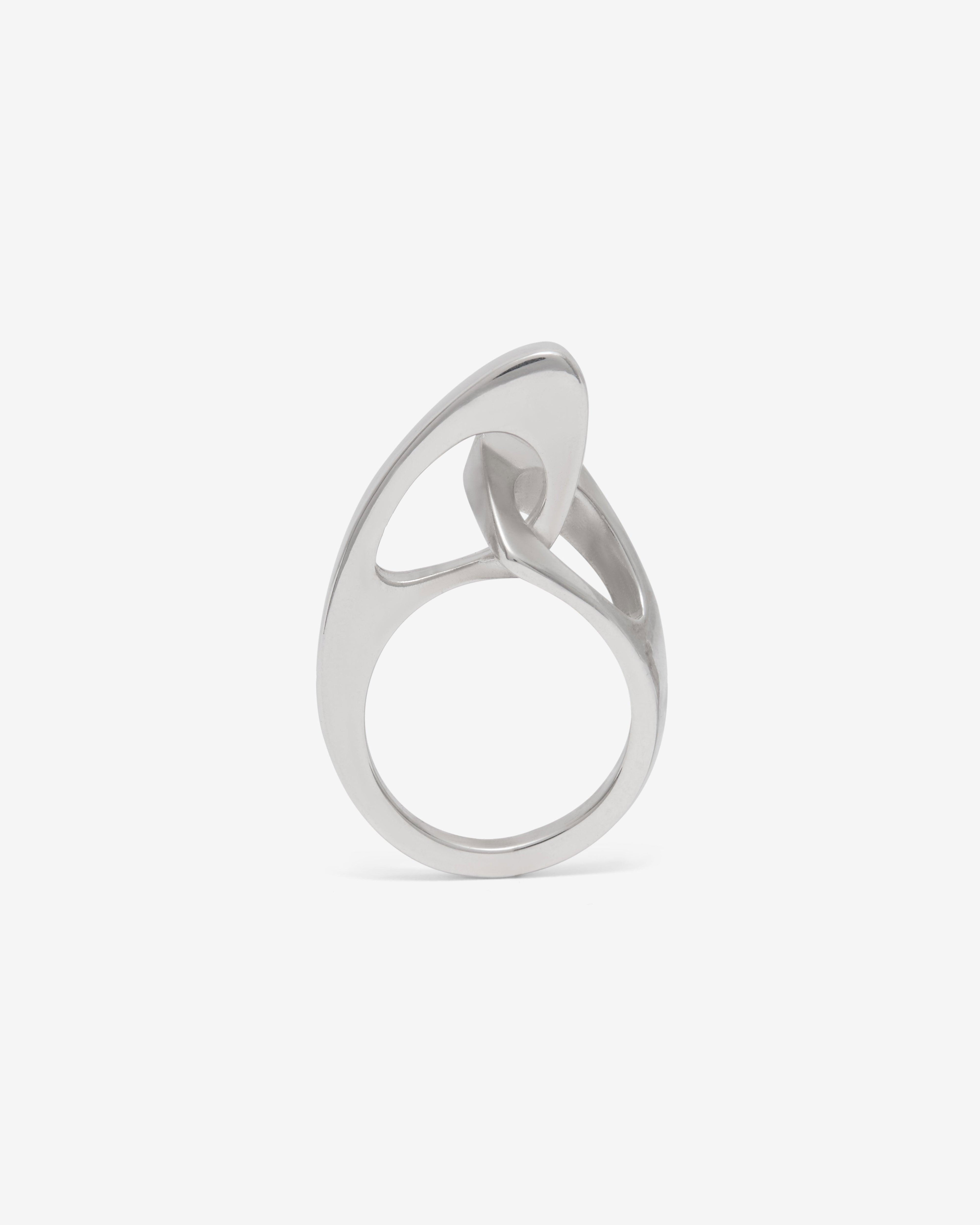 Old Jewelry - Interlink Ring - (Silver) by OLD JEWELRY