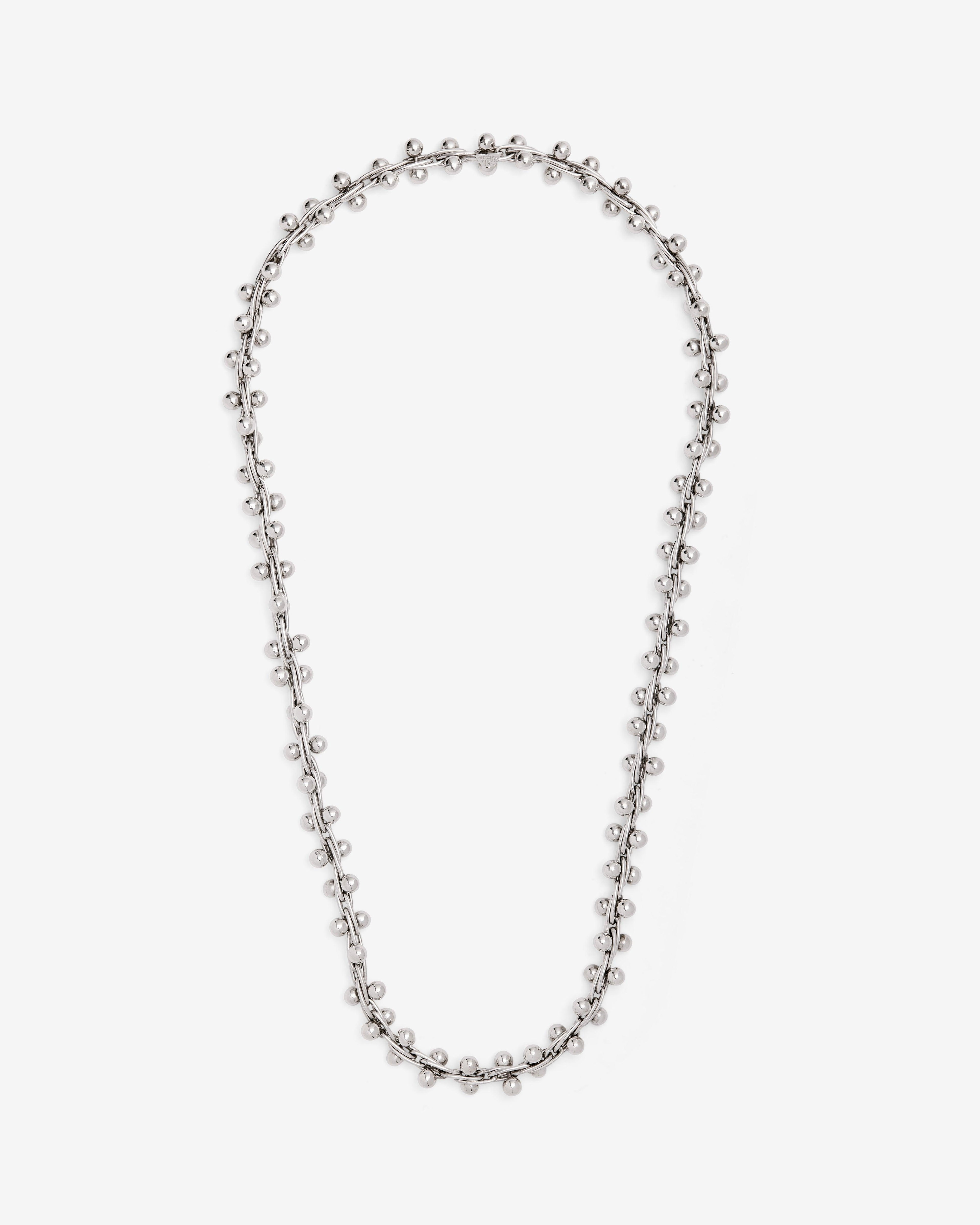 Old Jewelry - Women’s Silver Ball Necklace - (Sterling Silver) by OLD JEWELRY