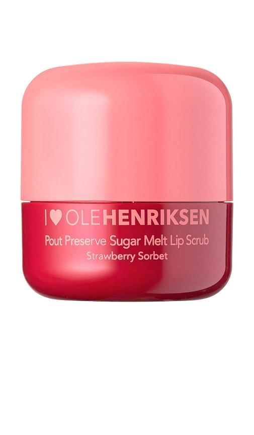 OLEHENRIKSEN Pout Preserve Sugar Melt Lip Scrub in Strawberry Sorbet by OLEHENRIKSEN