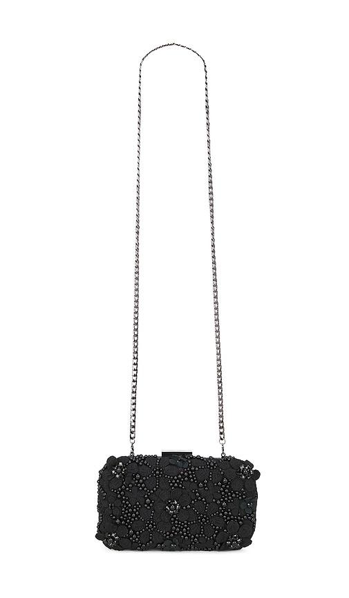 olga berg Beth Encrusted Clutch in Black by OLGA BERG