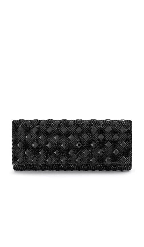 olga berg Bridget Crystal Clutch in Black by OLGA BERG