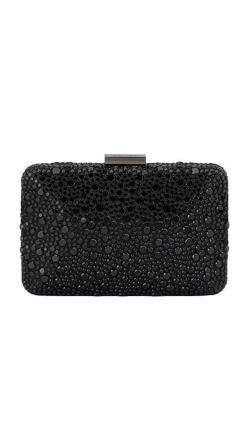 olga berg Harriet Crystal Clutch in Black by OLGA BERG