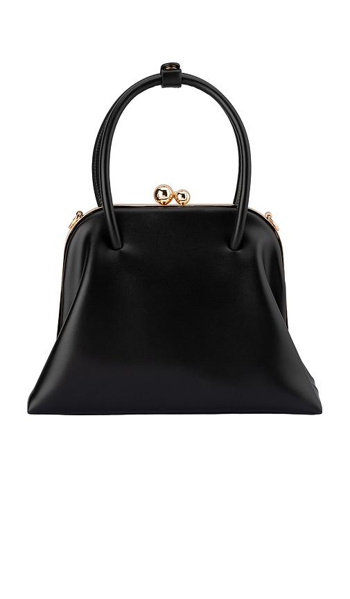 olga berg Leandra Top Handle Bag in Black by OLGA BERG