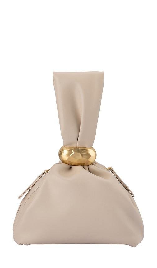 olga berg Lennie Pouch Bag in Taupe by OLGA BERG