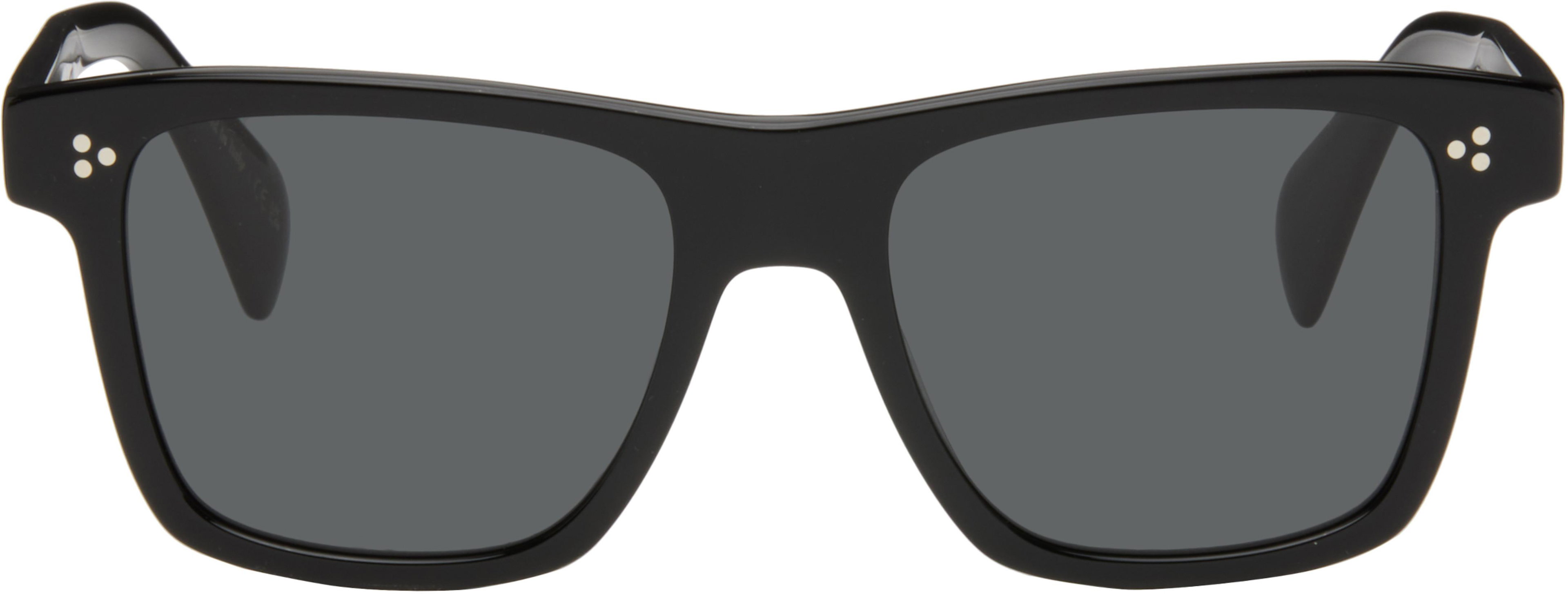 Black Casian Sunglasses by OLIVER PEOPLES