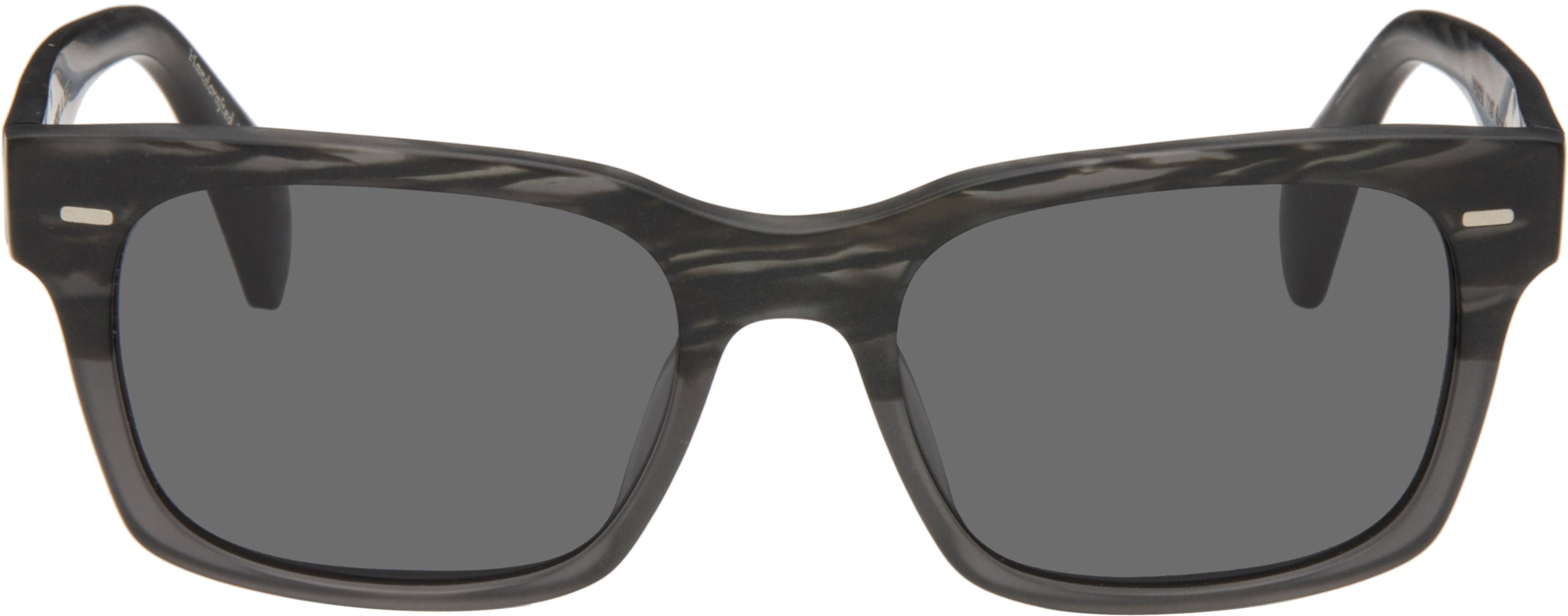 Black & Gray Ryce Sunglasses by OLIVER PEOPLES
