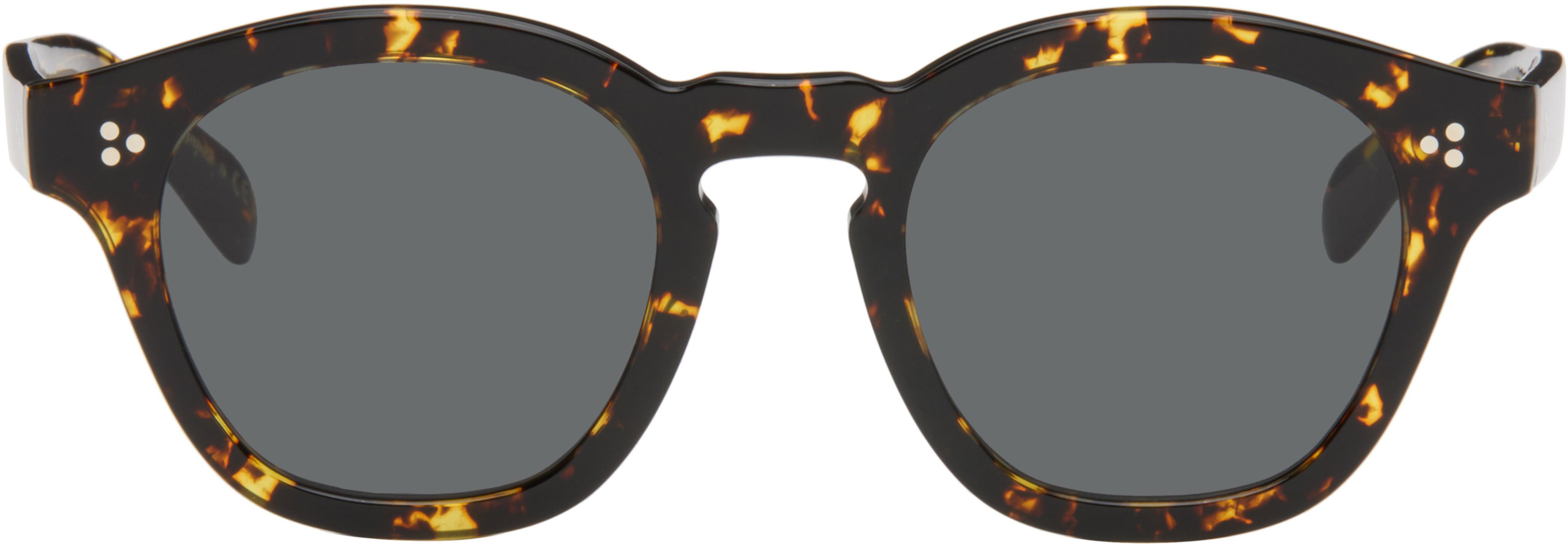 Black & Yellow Boudreau Sunglasses by OLIVER PEOPLES