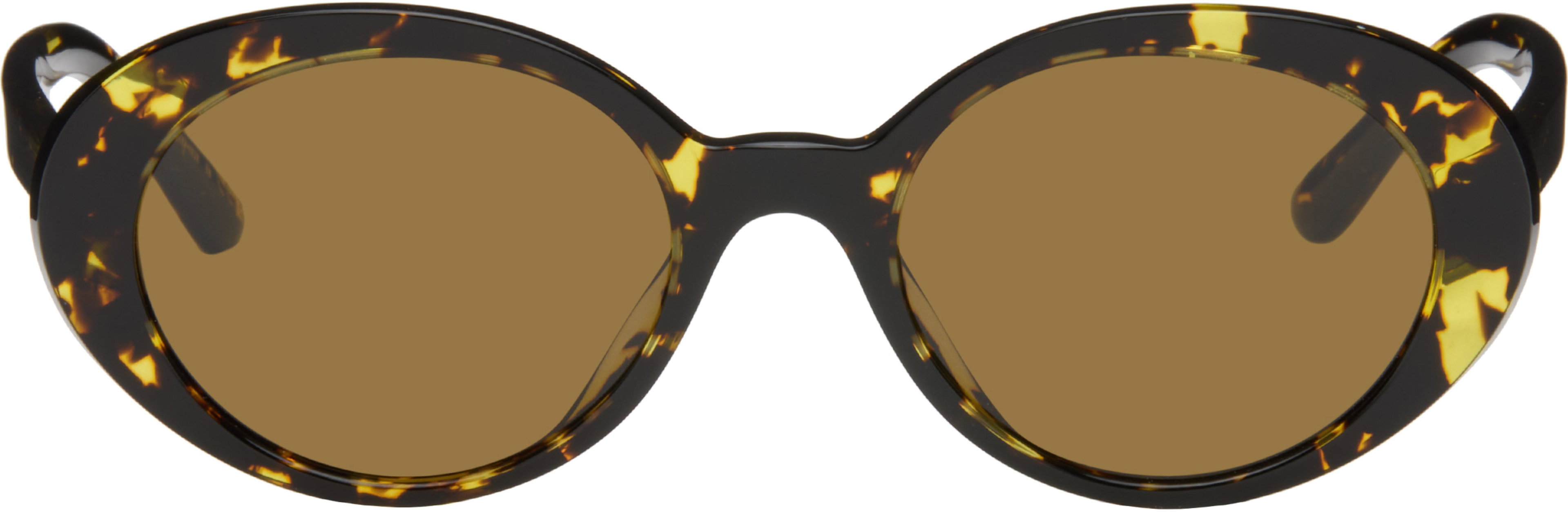 Black & Yellow Lumar Sunglasses by OLIVER PEOPLES