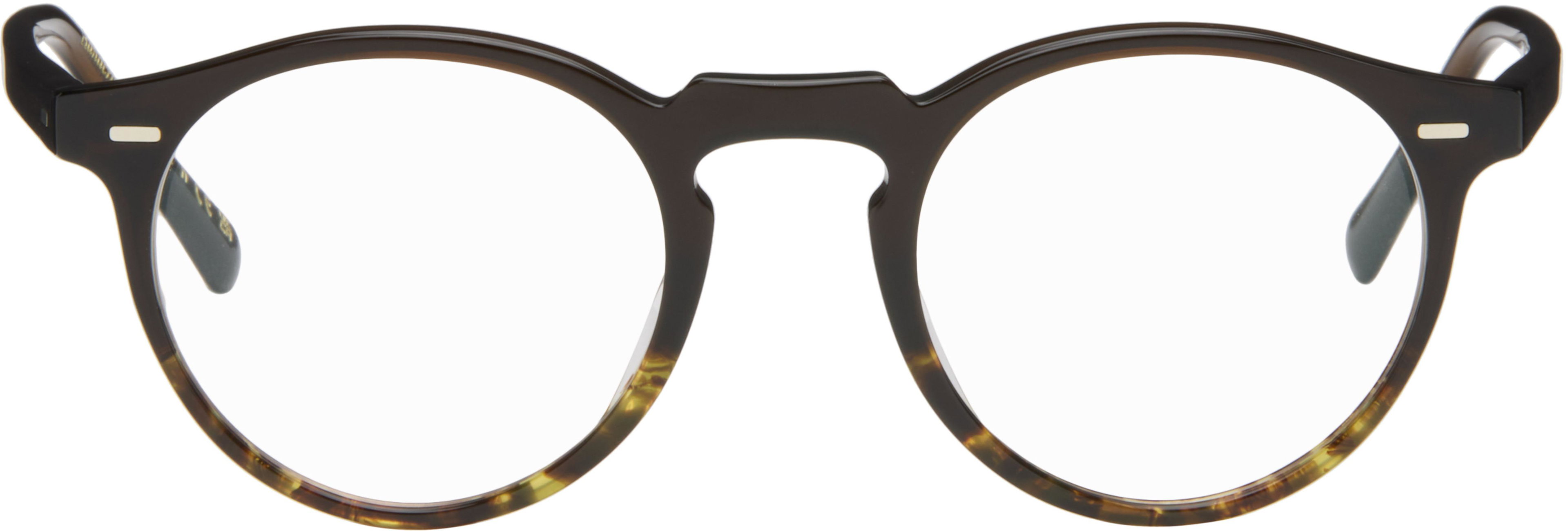 Brown Gregory Peck Glasses by OLIVER PEOPLES