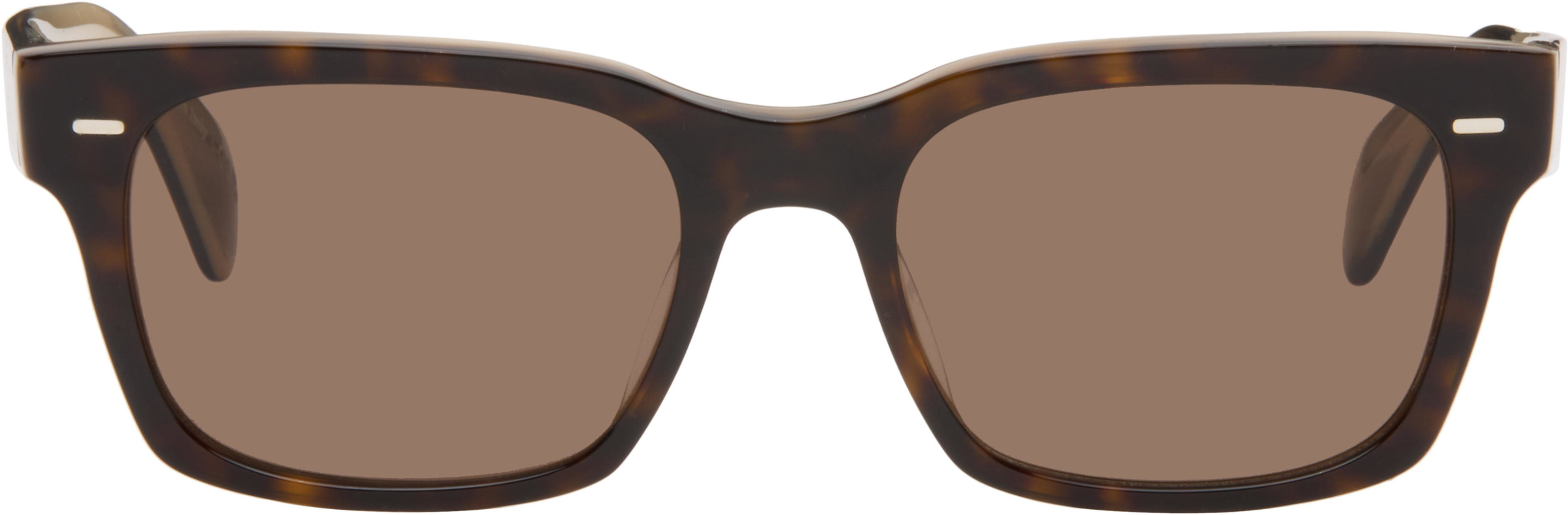 Brown Ryce Sunglasses by OLIVER PEOPLES