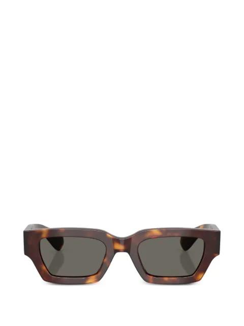 Edition 6 tortoiseshell-effect rectangle-frame sunglasses by OLIVER PEOPLES