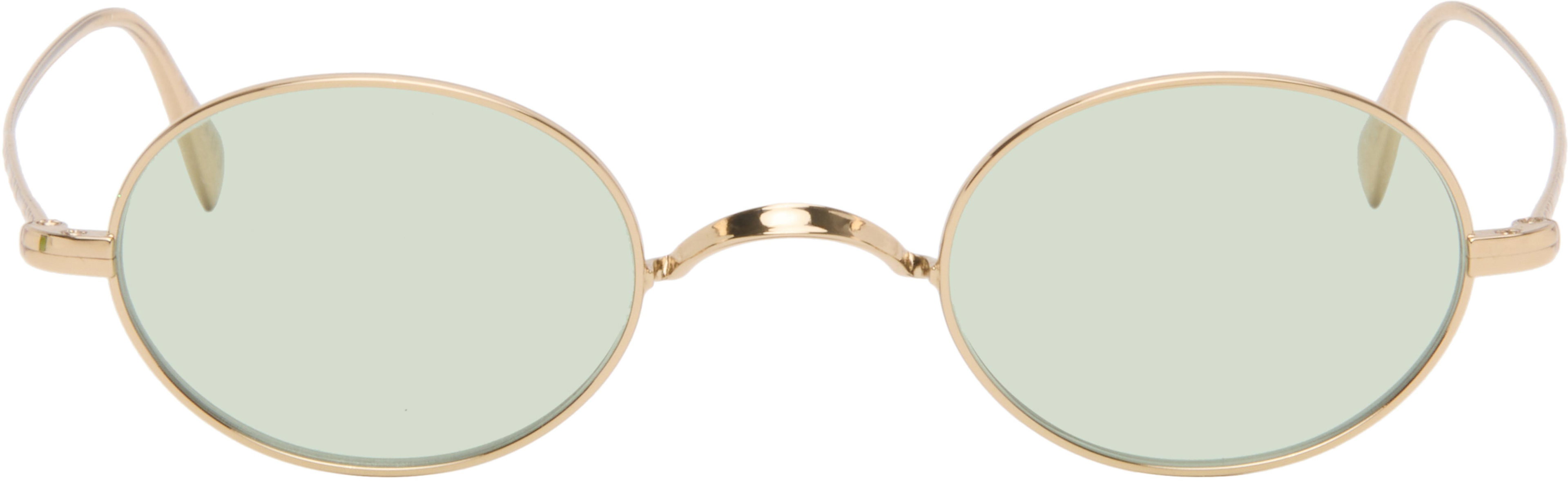 Gold Calidor Sunglasses by OLIVER PEOPLES