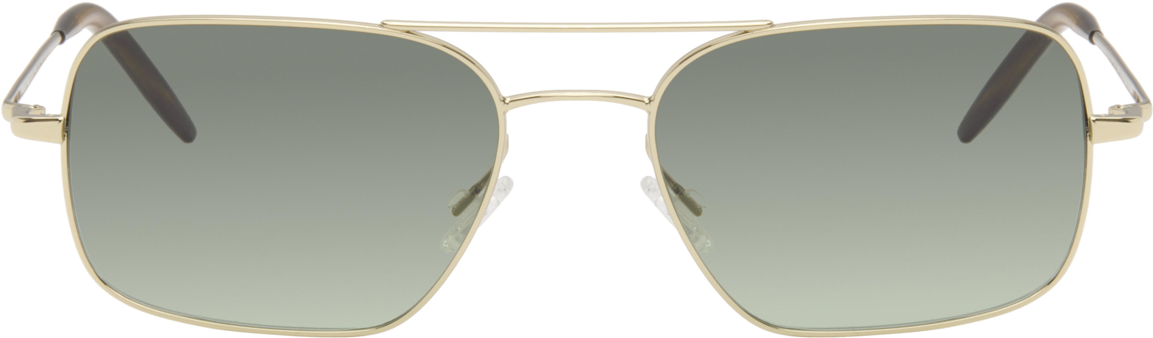Gold Victory II Sunglasses by OLIVER PEOPLES