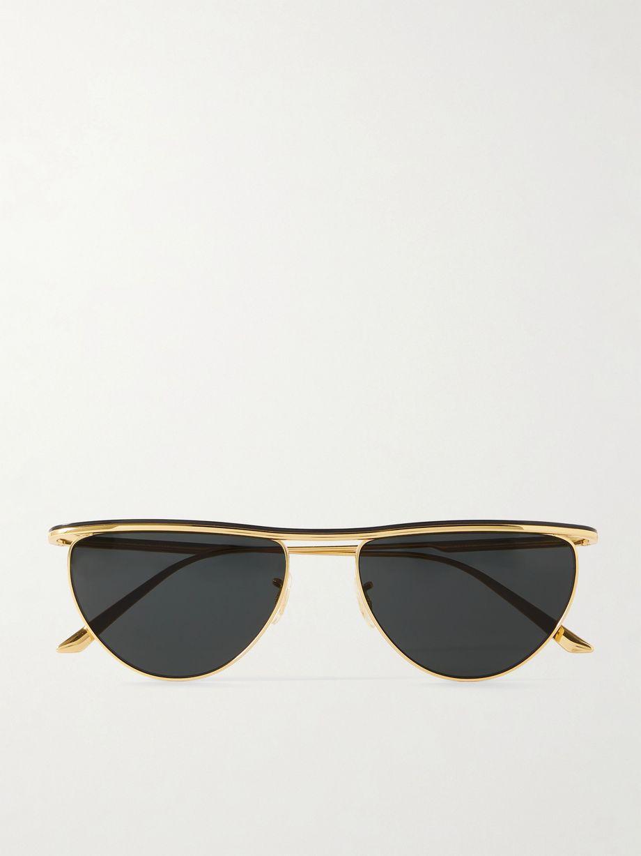 + KHAITE 1984C cat-eye gold-tone sunglasses by OLIVER PEOPLES