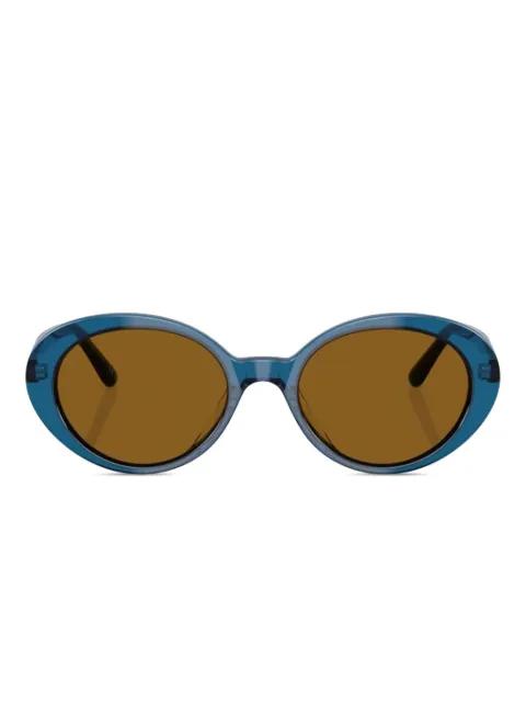Lumar oval-frame sunglasses by OLIVER PEOPLES