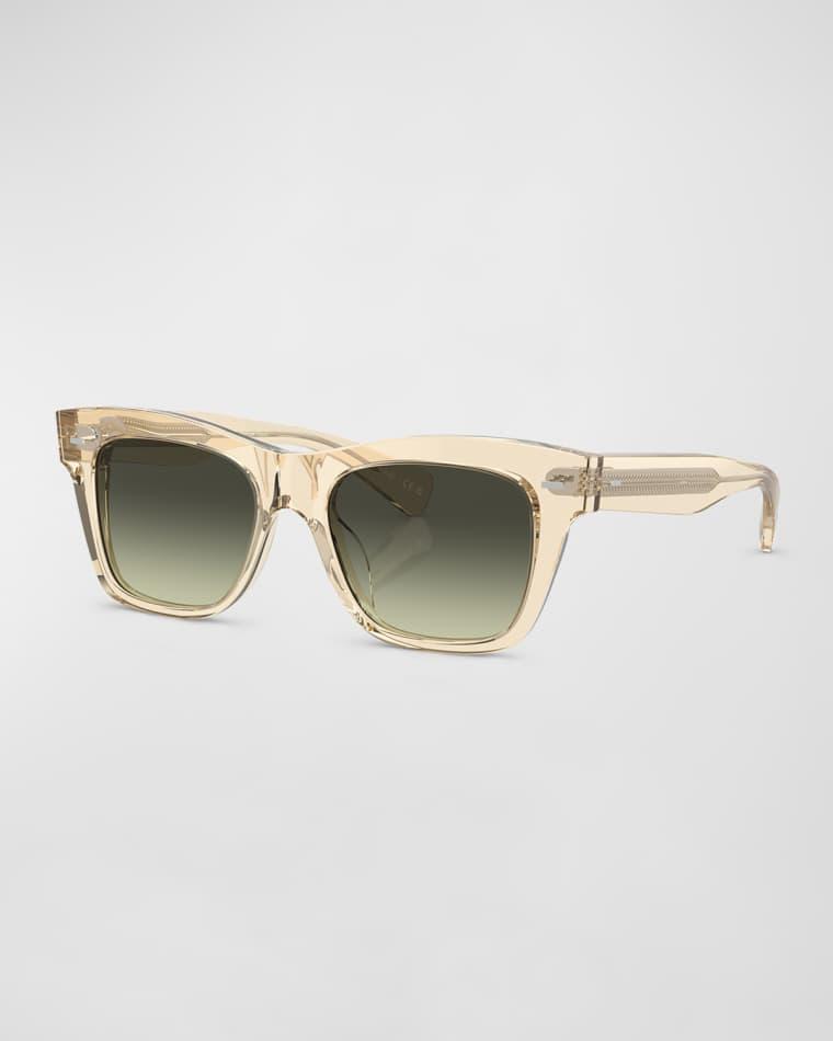 Ms. Oliver Gradient Acetate Square Sunglasses by OLIVER PEOPLES