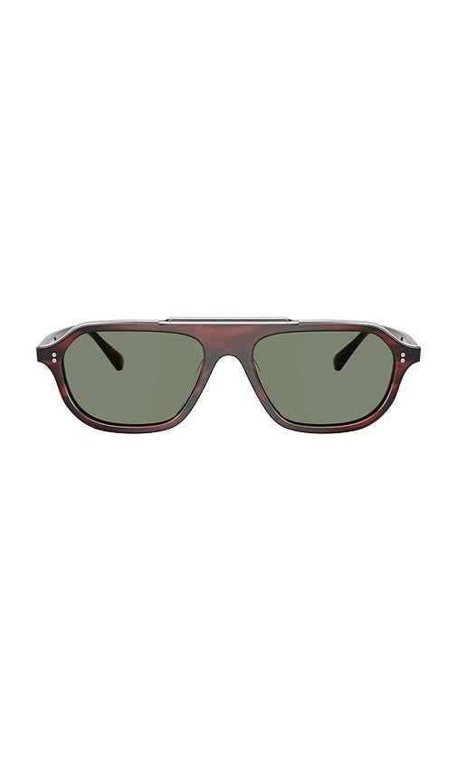Oliver Peoples Estin Irregular Sunglasses in Brown by OLIVER PEOPLES