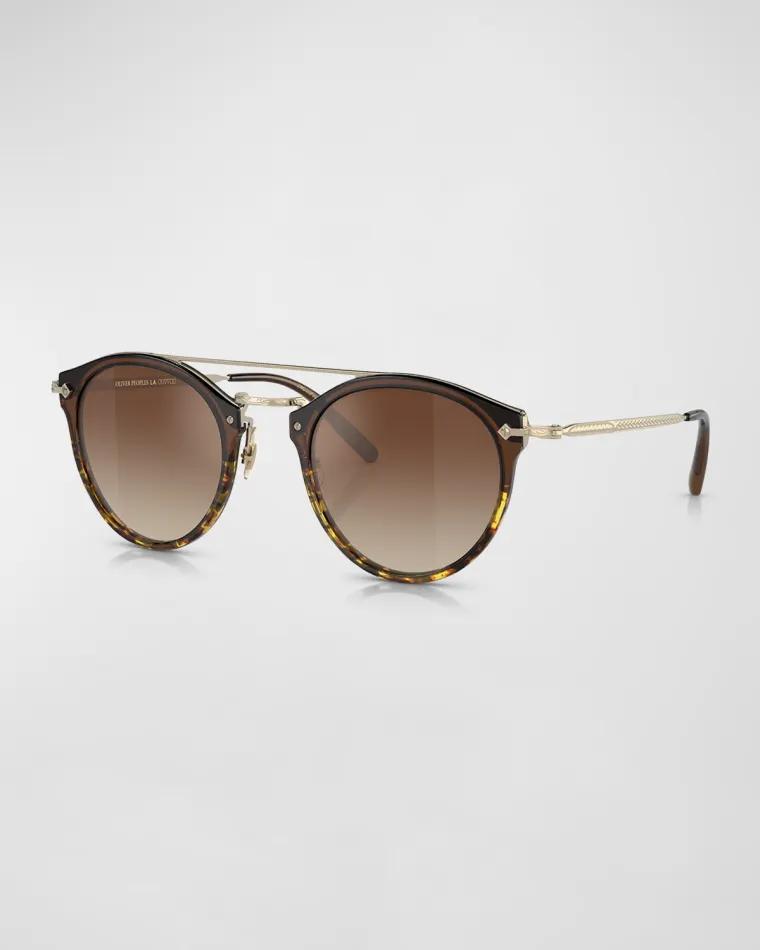 Remick Filigree Acetate & Metal Aviator Sunglasses by OLIVER PEOPLES