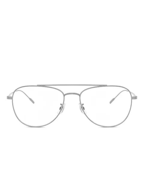 pilot-frame glasses by OLIVER PEOPLES