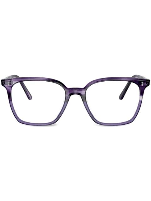 square-frame glasses by OLIVER PEOPLES
