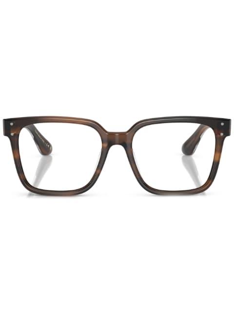 square-frame glasses by OLIVER PEOPLES