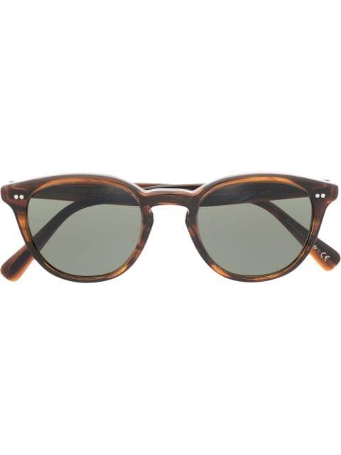 tortoiseshell-frame sunglasses by OLIVER PEOPLES
