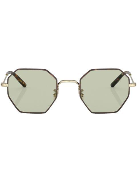 tortoiseshell octagonal-frame sunglasses by OLIVER PEOPLES