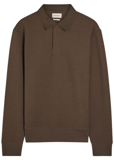 Amery waffle-knit polo shirt by OLIVER SPENCER