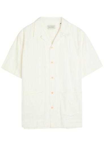 Embroidered cotton shirt by OLIVER SPENCER