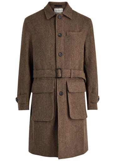 Grandpa herringbone wool coat by OLIVER SPENCER