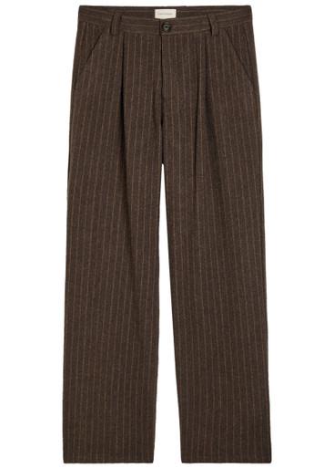 Orsman striped wool-blend trousers by OLIVER SPENCER