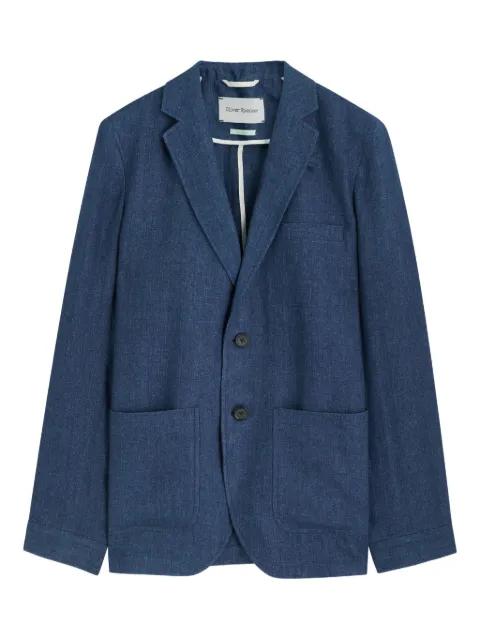 patch-pocket theobald blazer by OLIVER SPENCER