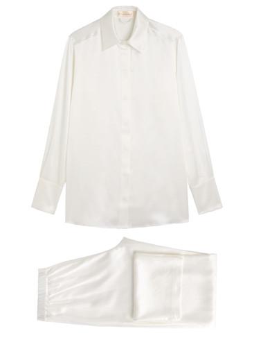 Bacall silk pyjama set by OLIVIA VON HALLE