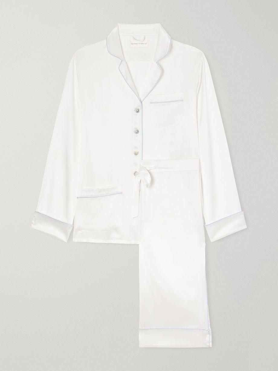 Coco silk-satin pajama set by OLIVIA VON HALLE