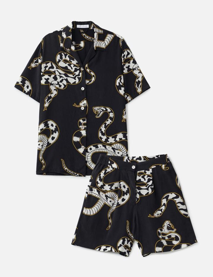 Emeli Silk Set (Snake Print) by OLIVIA VON HALLE