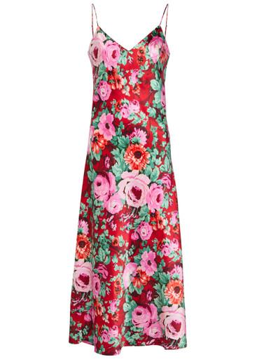 Garbo floral-print silk night dress by OLIVIA VON HALLE