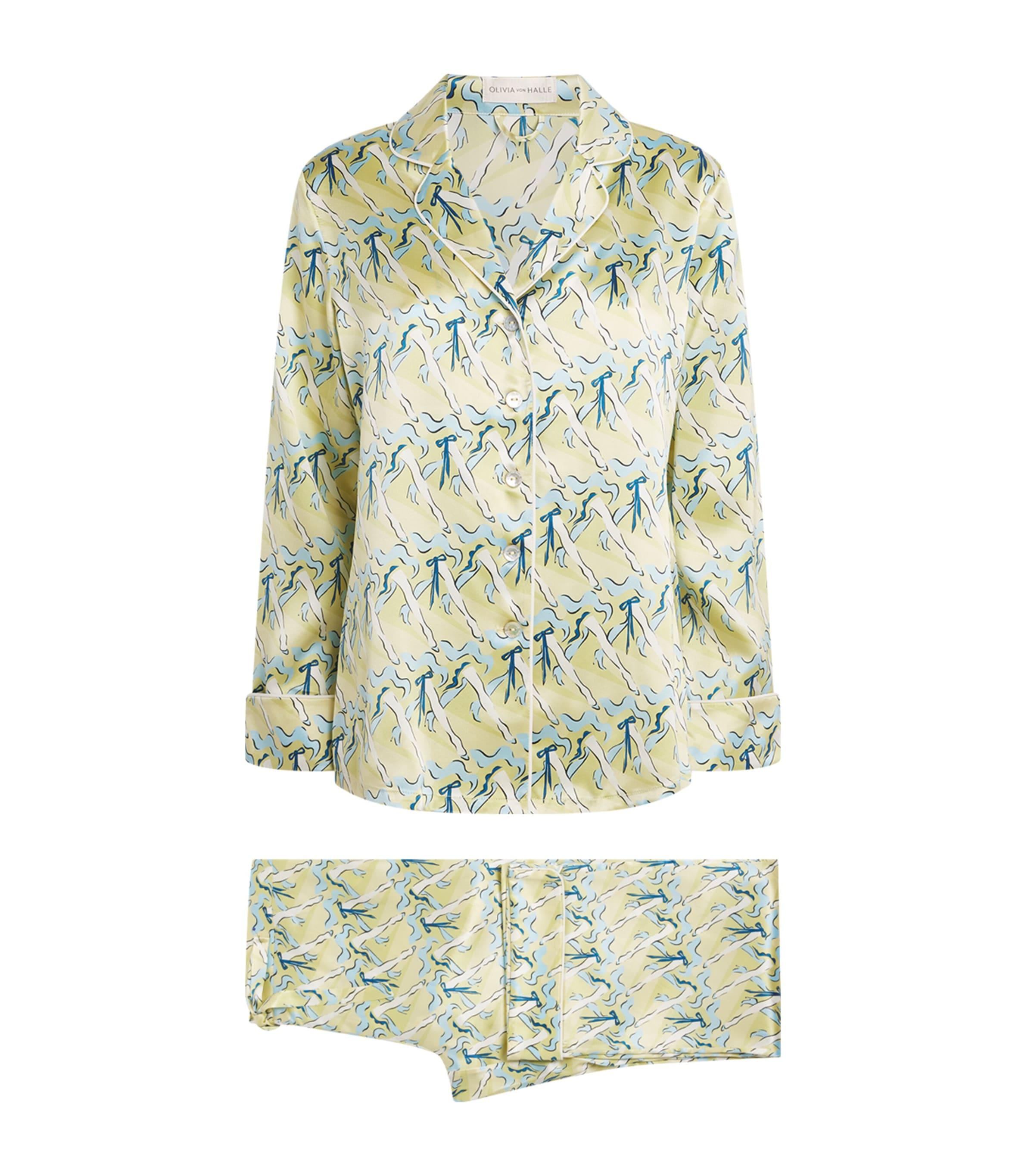 Olivia von Halle Silk Can-Can Lila Pyjama Set by OLIVIA VON HALLE