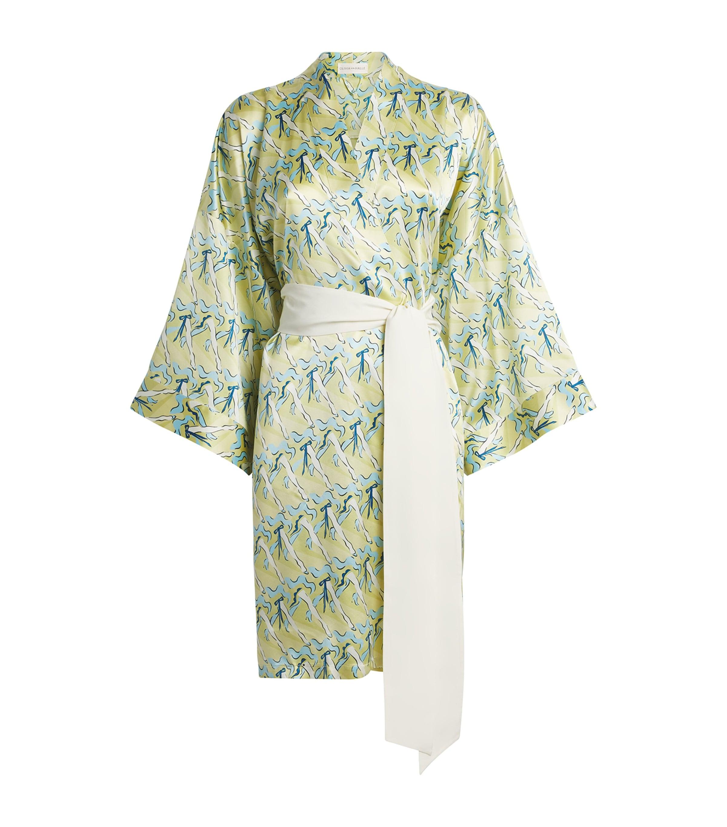 Olivia von Halle Silk Cancan Short Robe by OLIVIA VON HALLE