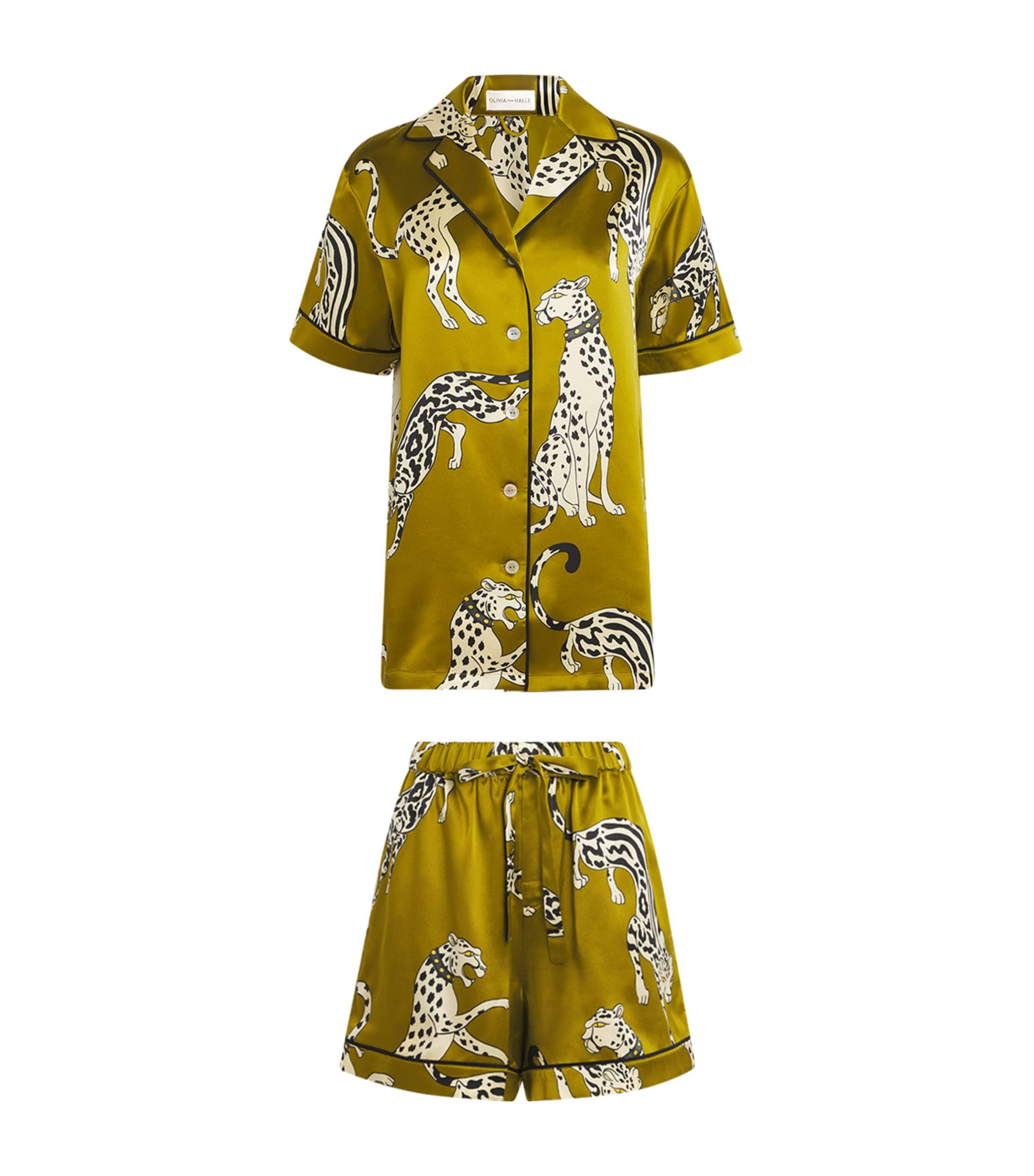 Olivia von Halle Silk Cheetah Ingo Pyjama Set by OLIVIA VON HALLE