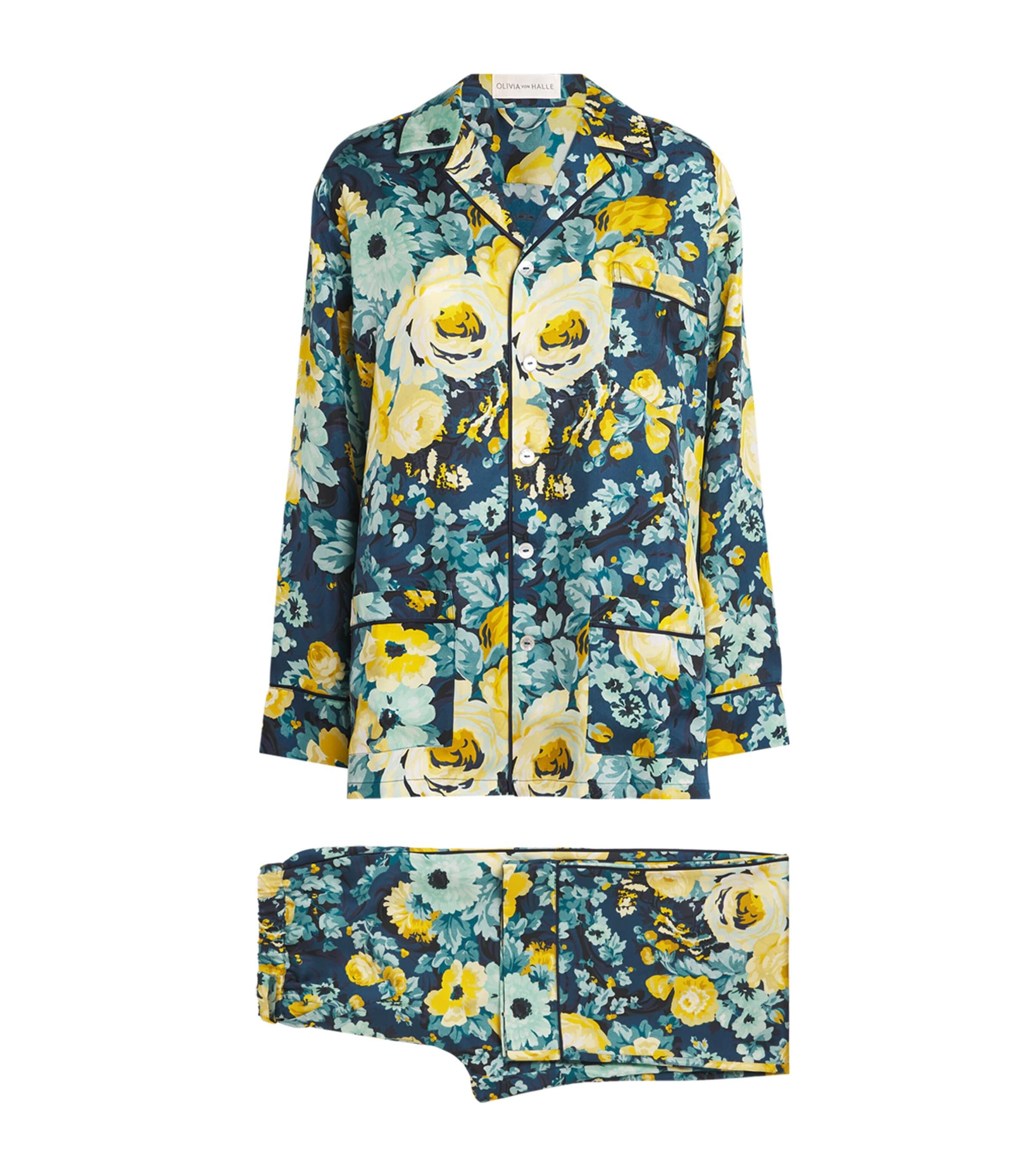 Olivia von Halle Silk Floral Yves Pyjama Set by OLIVIA VON HALLE