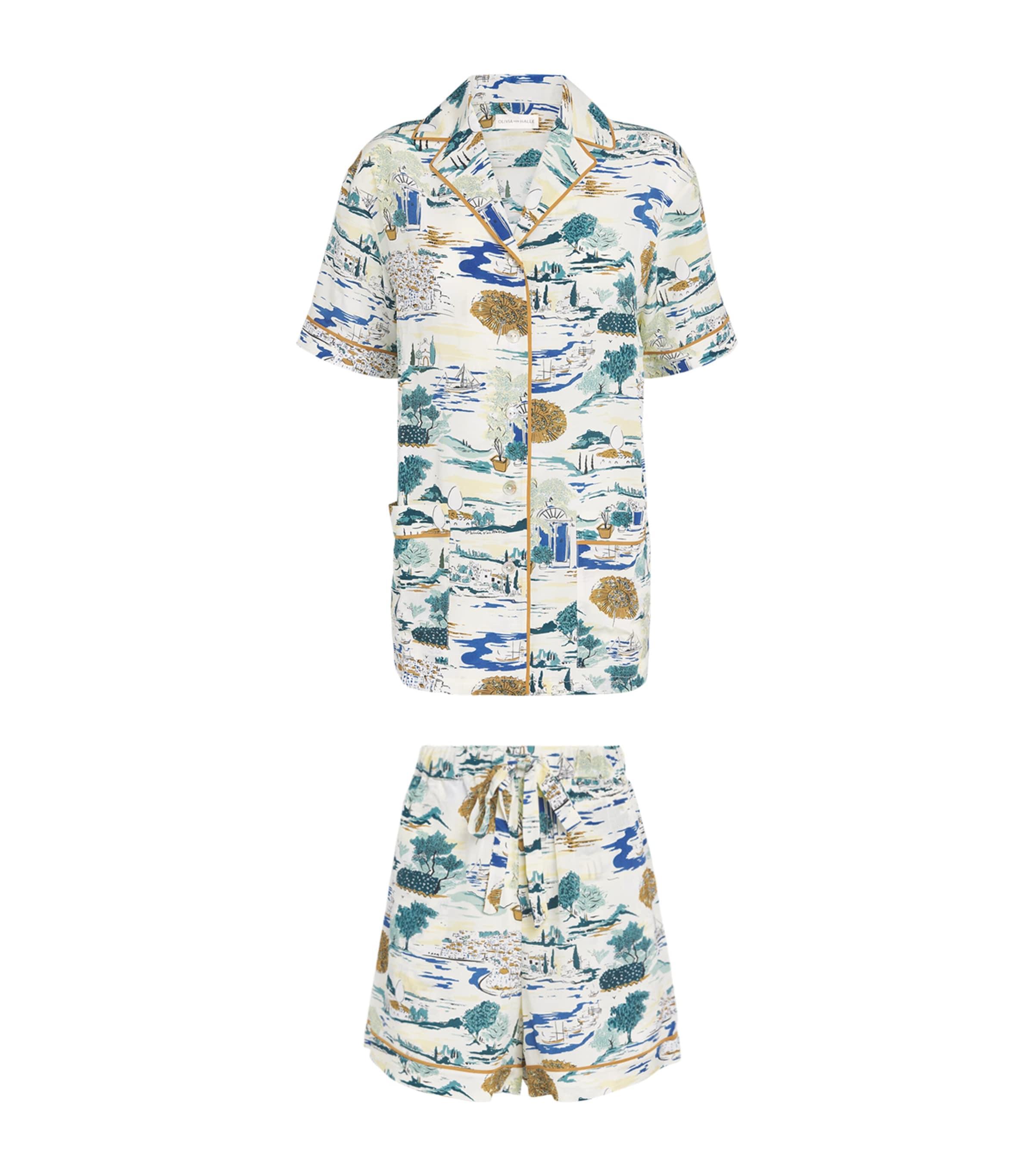 Olivia von Halle Silk Ingo Landscapes Pyjama Set by OLIVIA VON HALLE