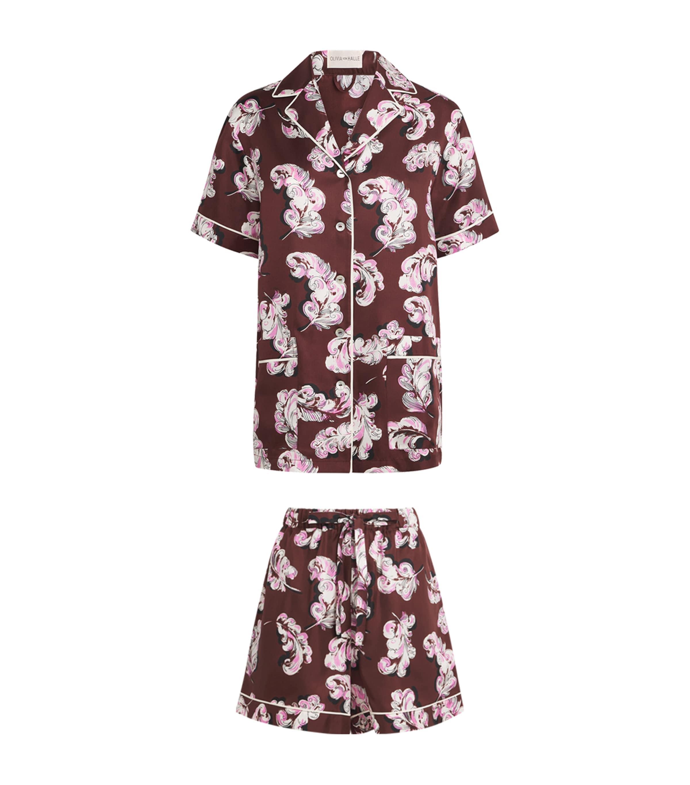 Olivia von Halle Silk Plume Ingo Pyjama Set by OLIVIA VON HALLE