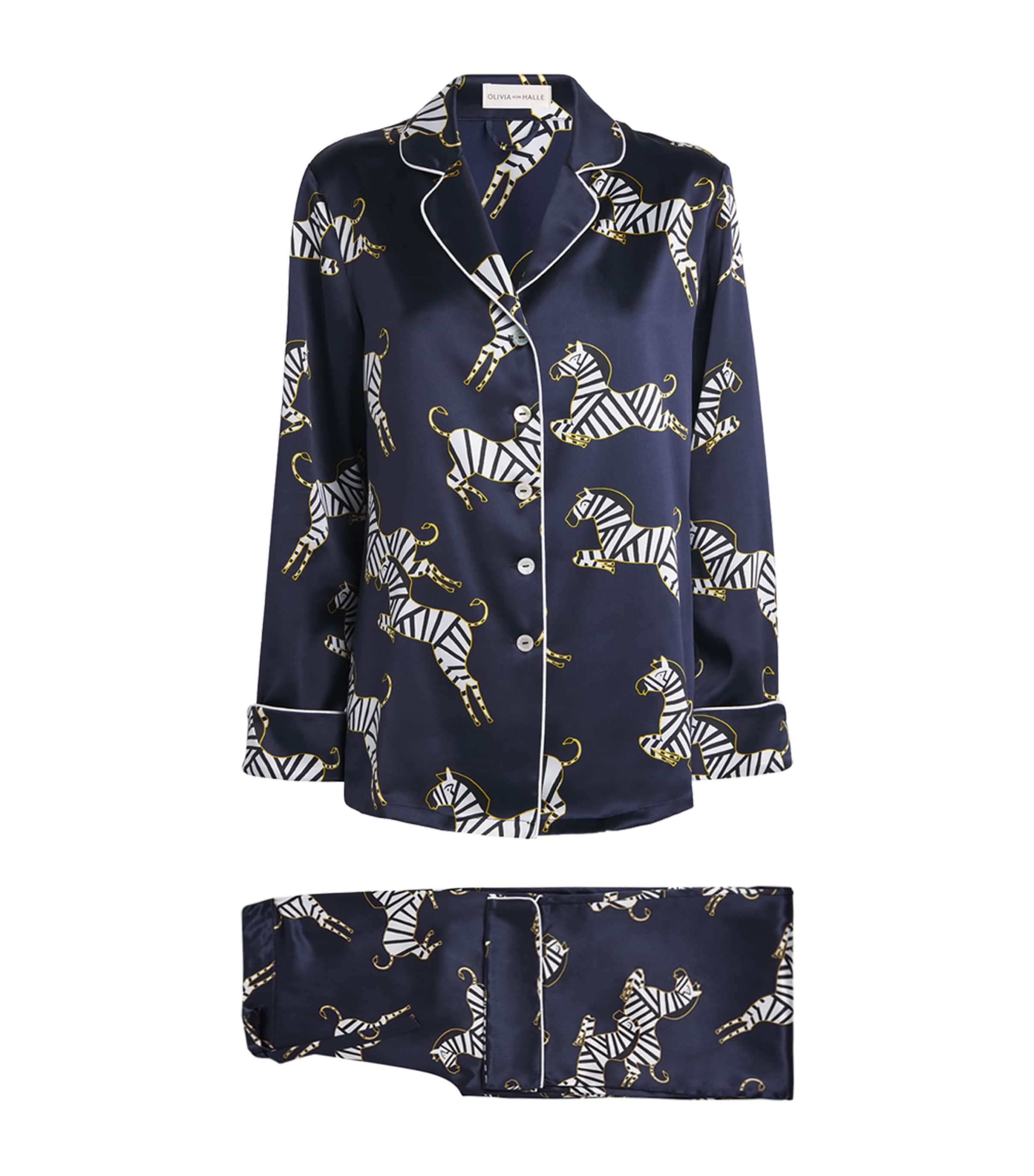 Olivia von Halle Silk Satin Zizi Lila Pyjama Set by OLIVIA VON HALLE