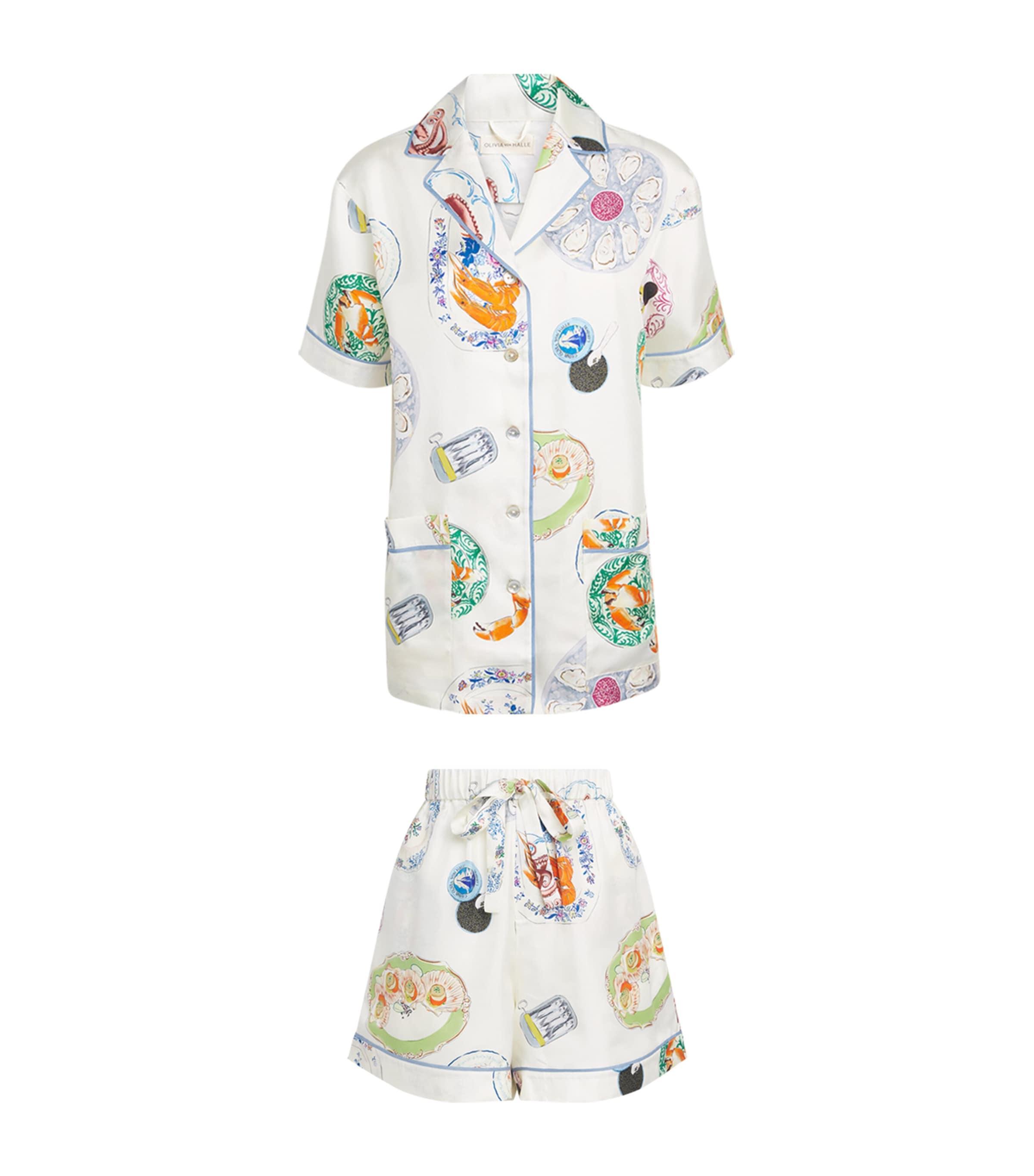 Olivia von Halle Silk Seafood Ingo Pyjama Set by OLIVIA VON HALLE