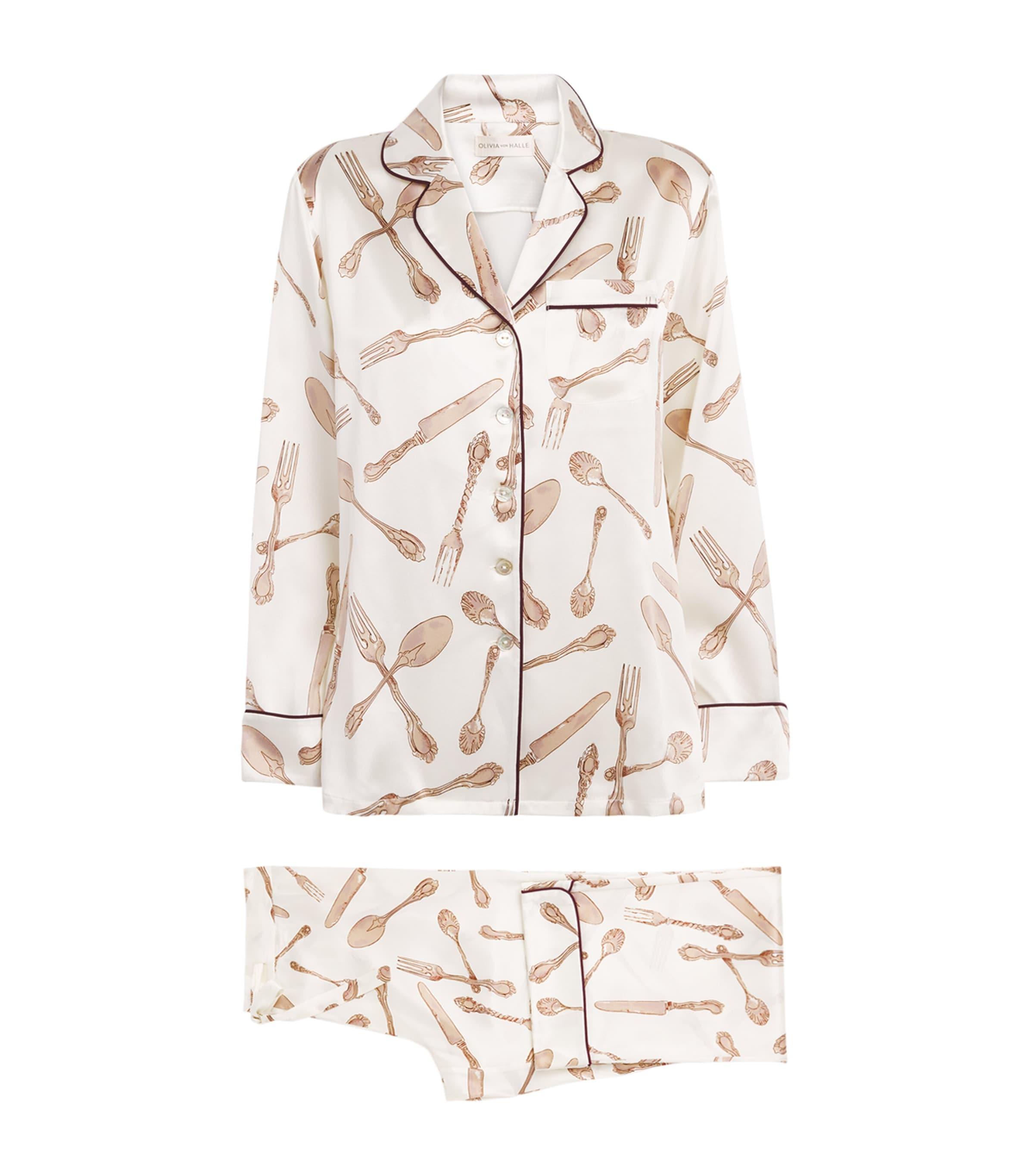 Olivia von Halle Silk Silverware Lila Sevilla Pyjama Set by OLIVIA VON HALLE