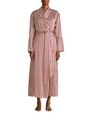 Soren Woven Silk Waist Tie Robe by OLIVIA VON HALLE